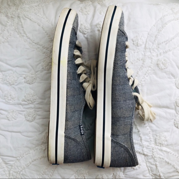 Keds Kickstart Women’s Blue Chambray Stripe 8.5 - Picture 6 of 12